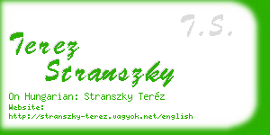 terez stranszky business card