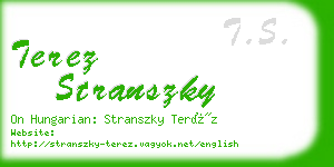 terez stranszky business card